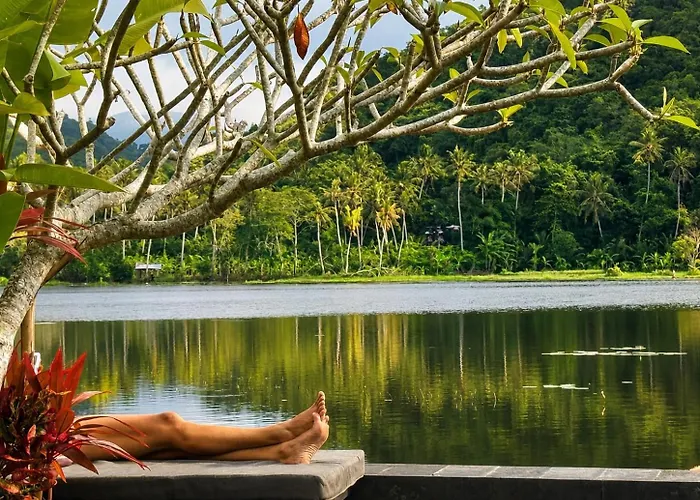 別荘 The Hidden Escapes Manggis- Lakeside With Pool, Sauna & Ice Bath *